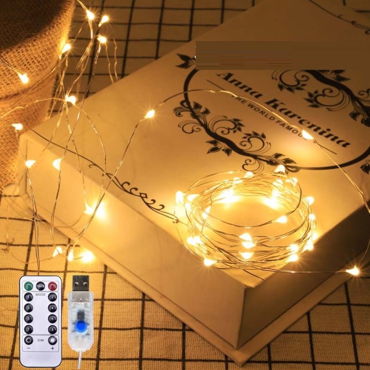 Božićne LED lampice vodootporne s USB daljinskim upravljačem