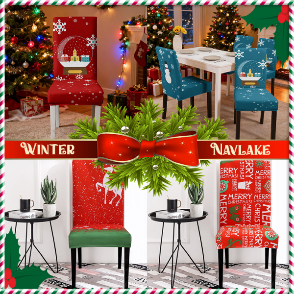 Winter - Božićne navlake za stolice