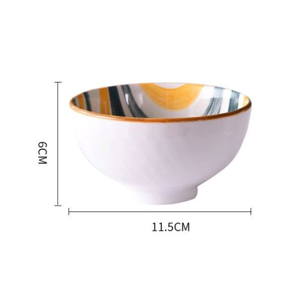 Set 4 porculanske zdjele - istočnjački stil