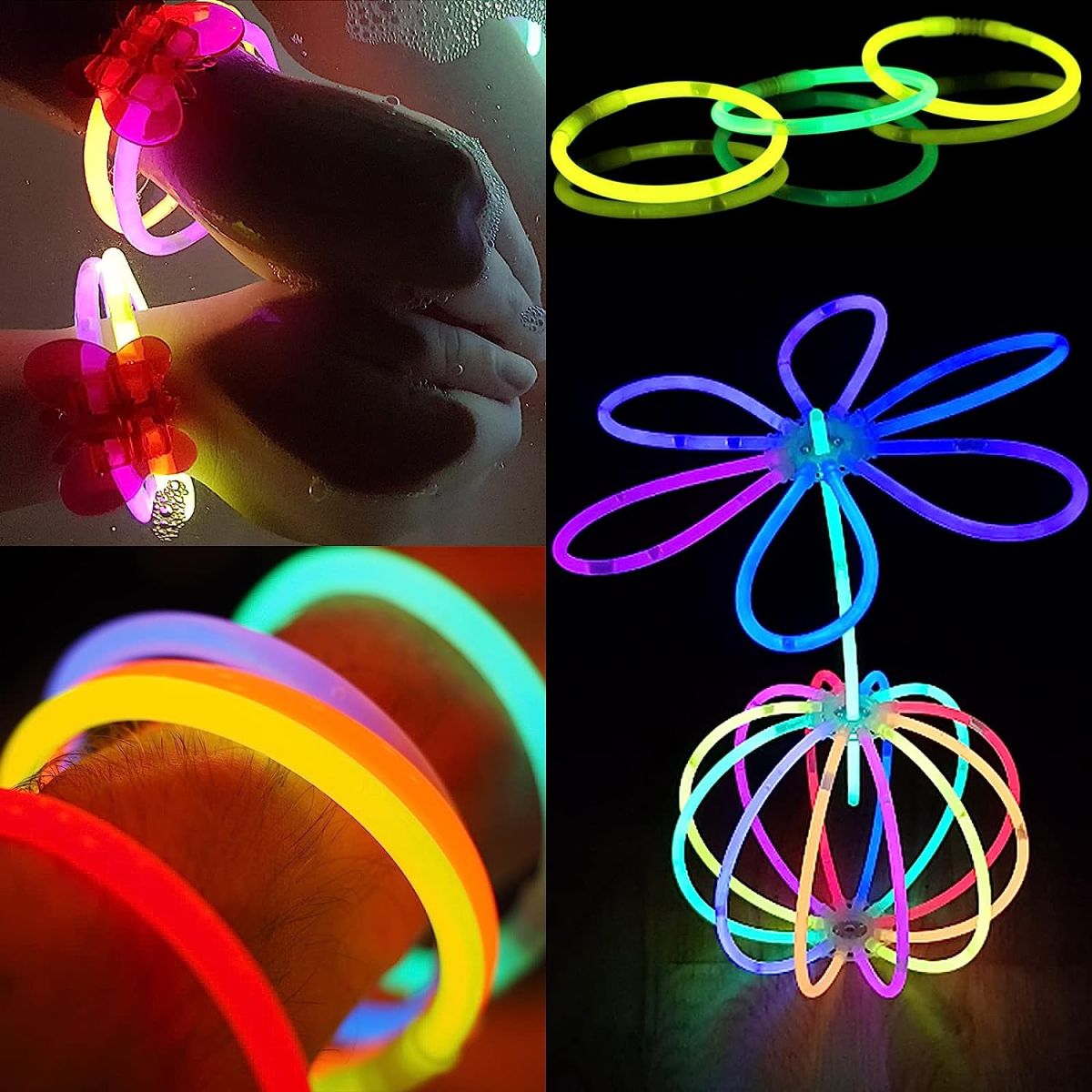 Neon svjetleće narukvice/štapići - set 50 komada