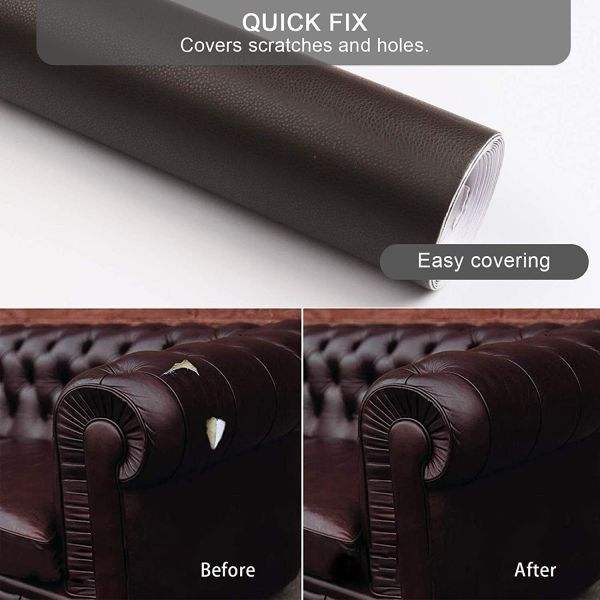 Samoljepljiva naljepnica za prekrivanje oštećenja na kožnom kauču, torbi i sl. 