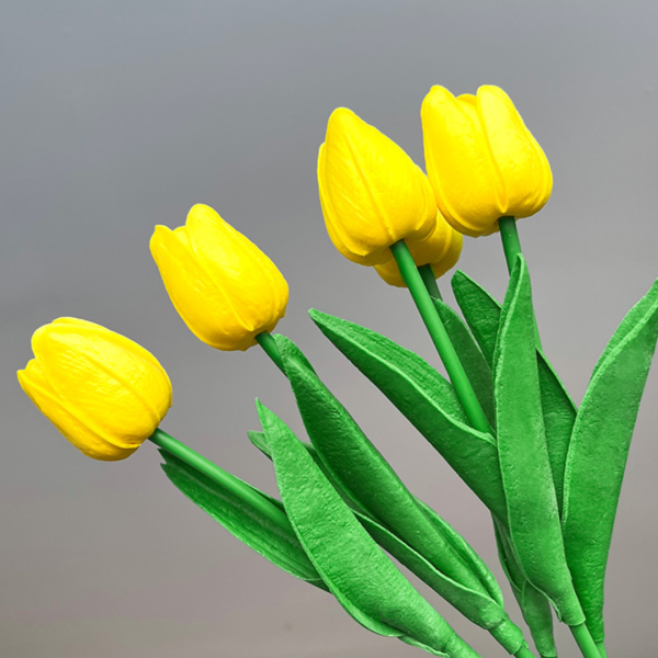 (5kom) Umjetni buket - tulipani