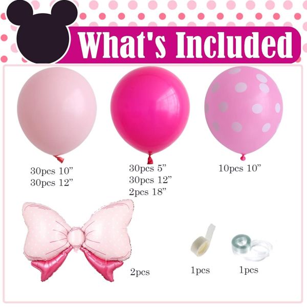 Luk od balona - Minnie Mouse (104 balona u setu)