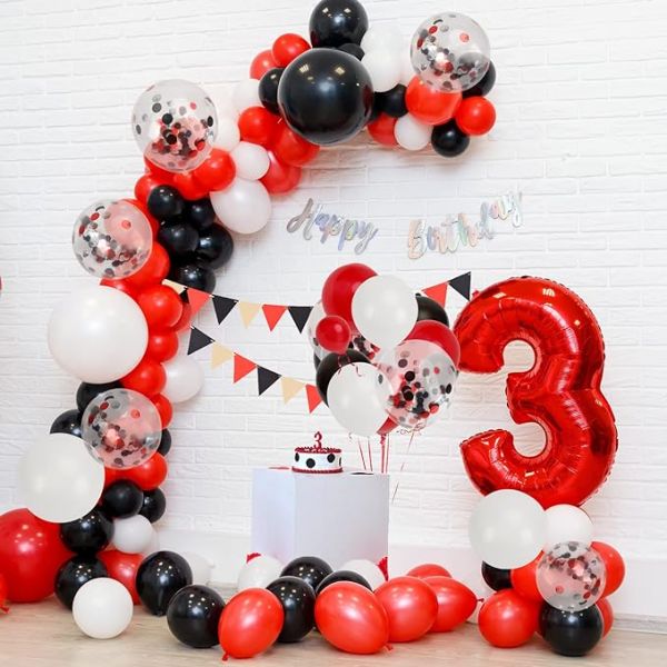 Luk od balon - Red and Black (120 balona u setu)