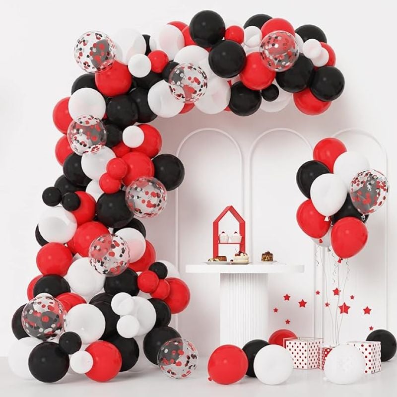 Luk od balon - Red and Black (120 balona u setu)