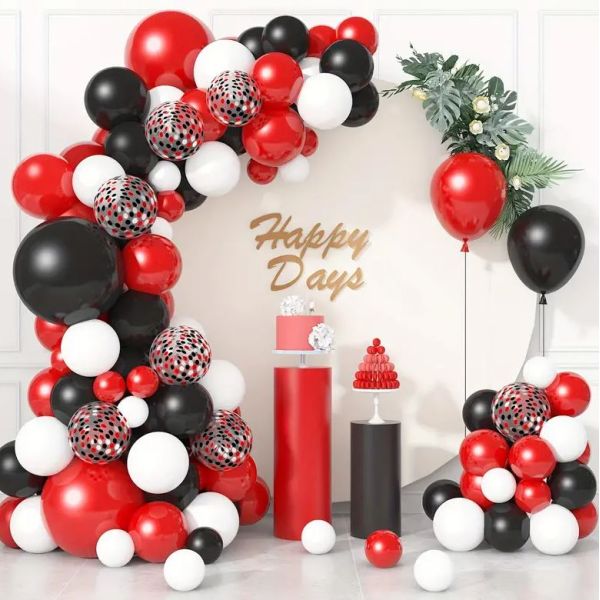 Luk od balon - Red and Black (120 balona u setu)