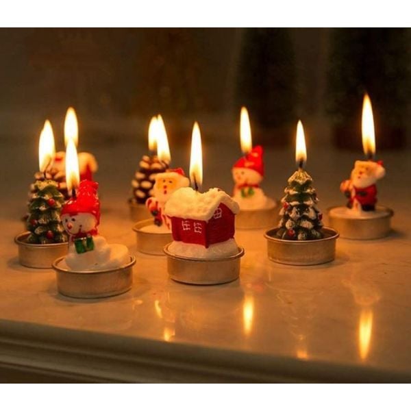 Božićne ukrasne svijeće - 3 komada set