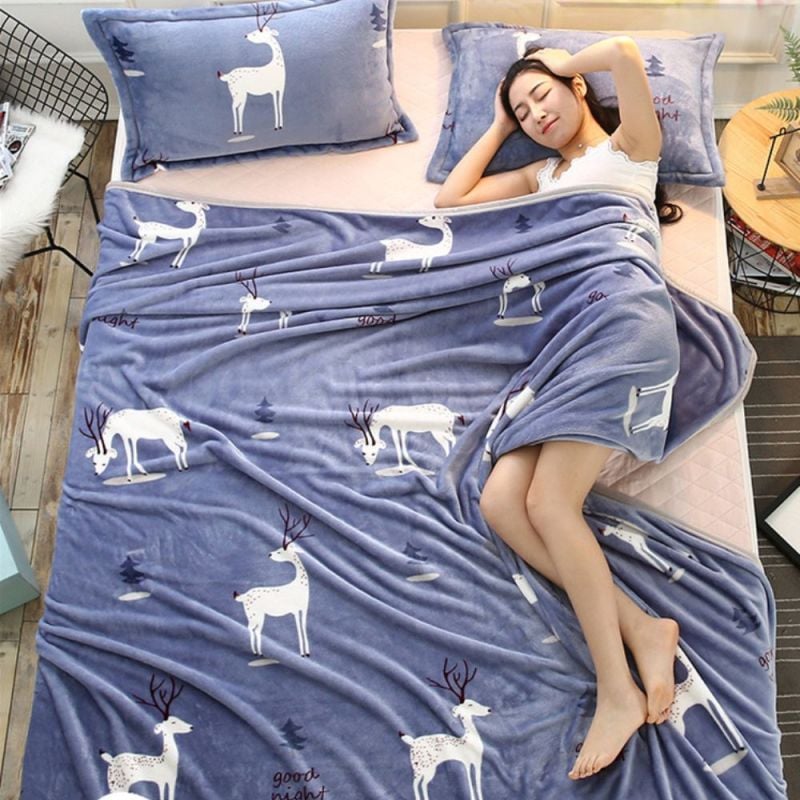 (180x200cm) Velvet large deka - Soft