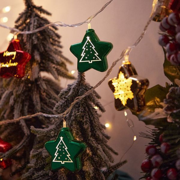 LED Božićni ukrasi - kuglice i zvijezdice