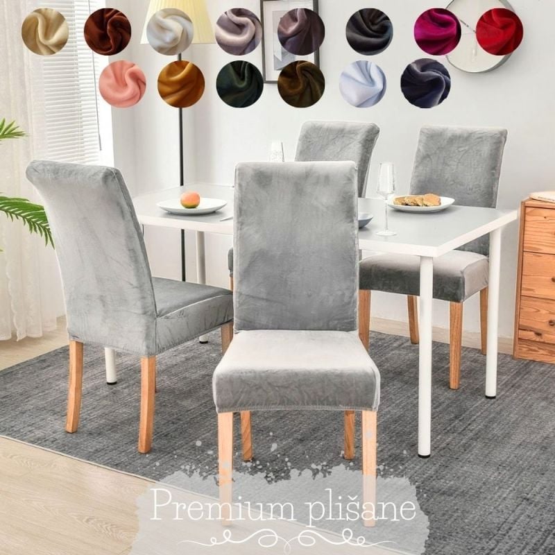 Premium univerzalne plišane navlake za stolice