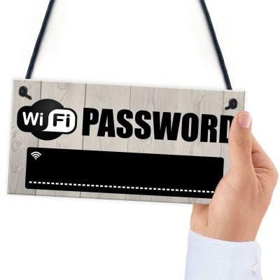 Drveni viseći znak za WiFi lozinku