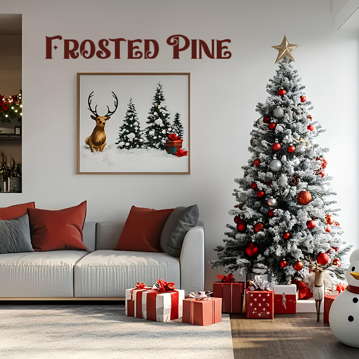 (210cm) Frosted Pine - Umjetni bor sa snježnim efektom