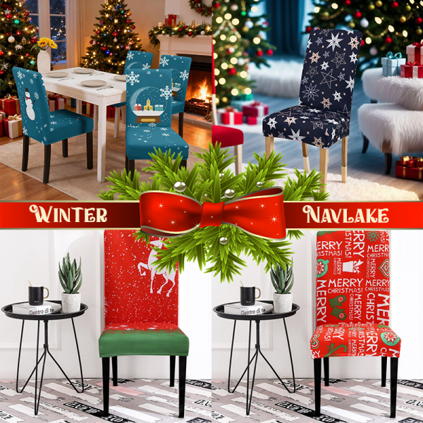 Winter - Božićne navlake za stolice