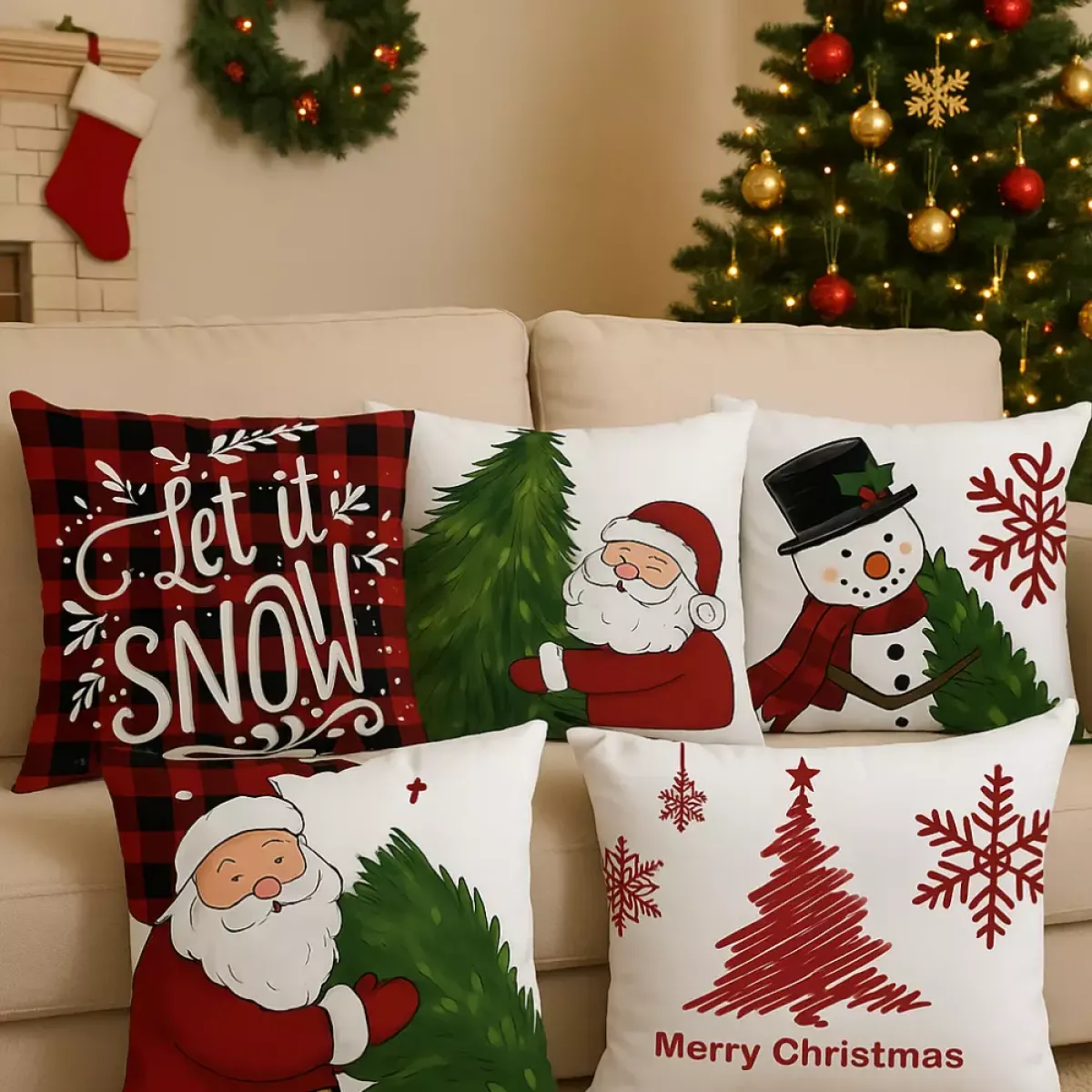 Luksuzne božićne jastučnice