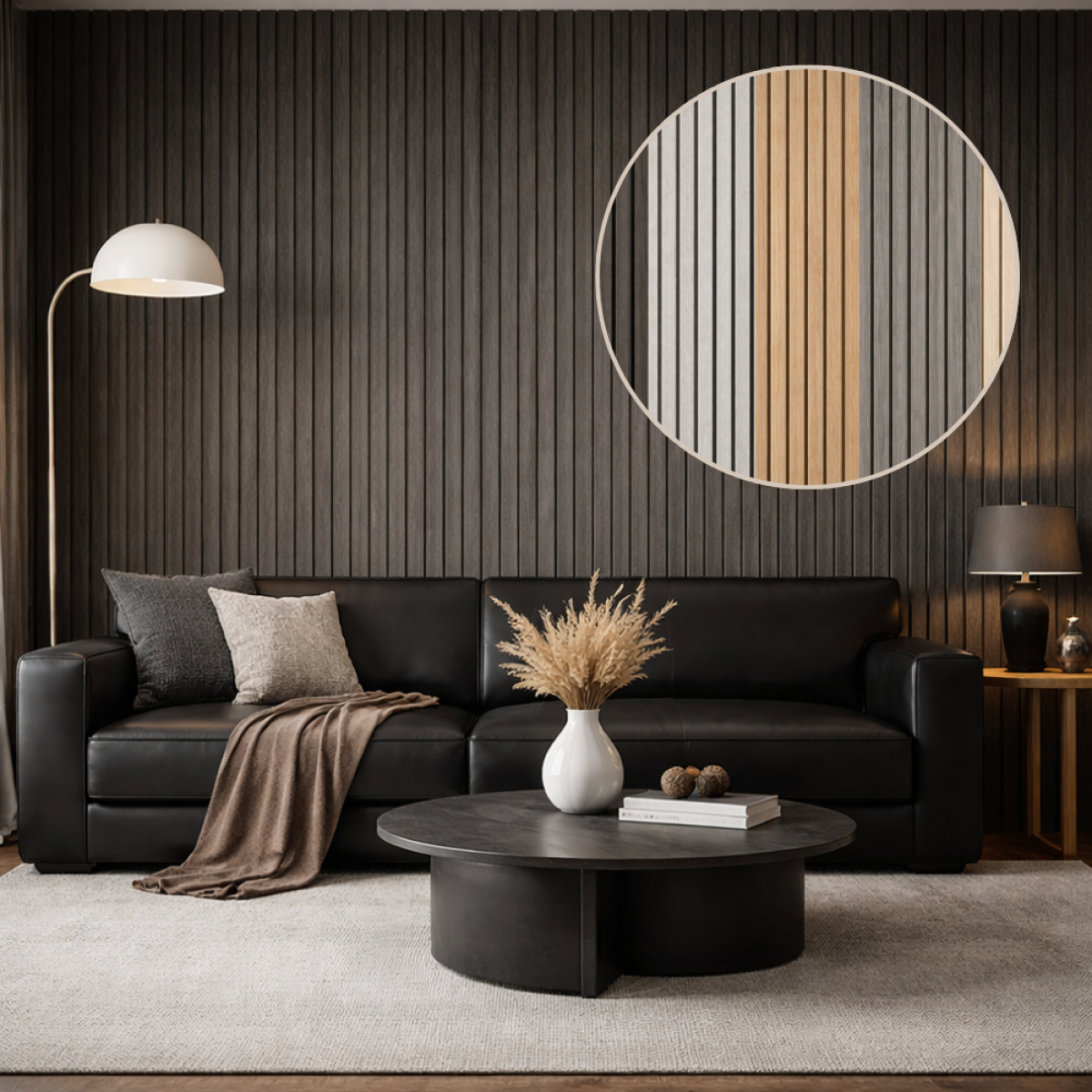 Samoljepljiva 3D zidna tapeta - imitacija drvenih letvica