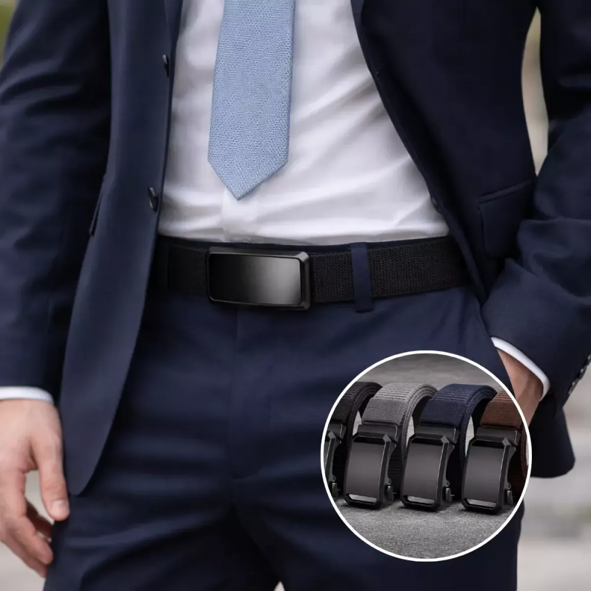 Muški platneni remen s automatskom kopčom 