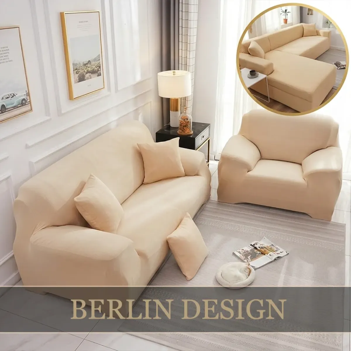 Berlin design - visokokakovostno elastično pregrinjalo