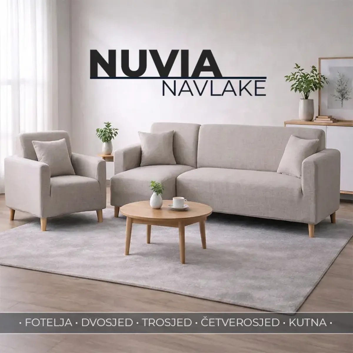 Nuvia elastična navlaka za kauč i fotelju