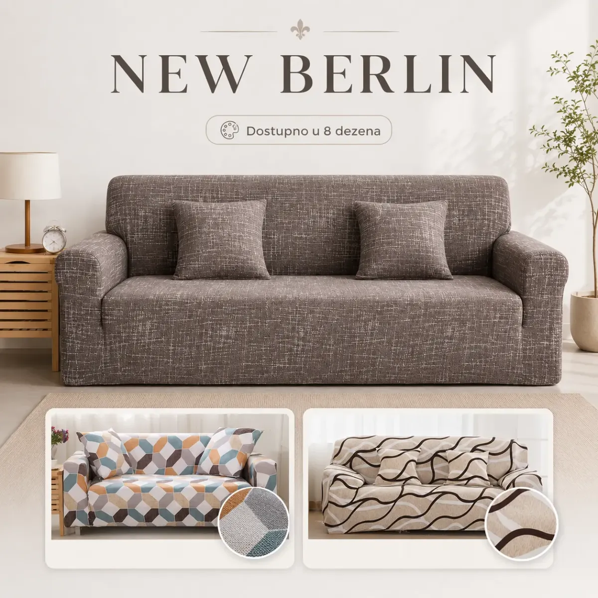 New Berlin - Navlake za namještaj u raznim dezenima