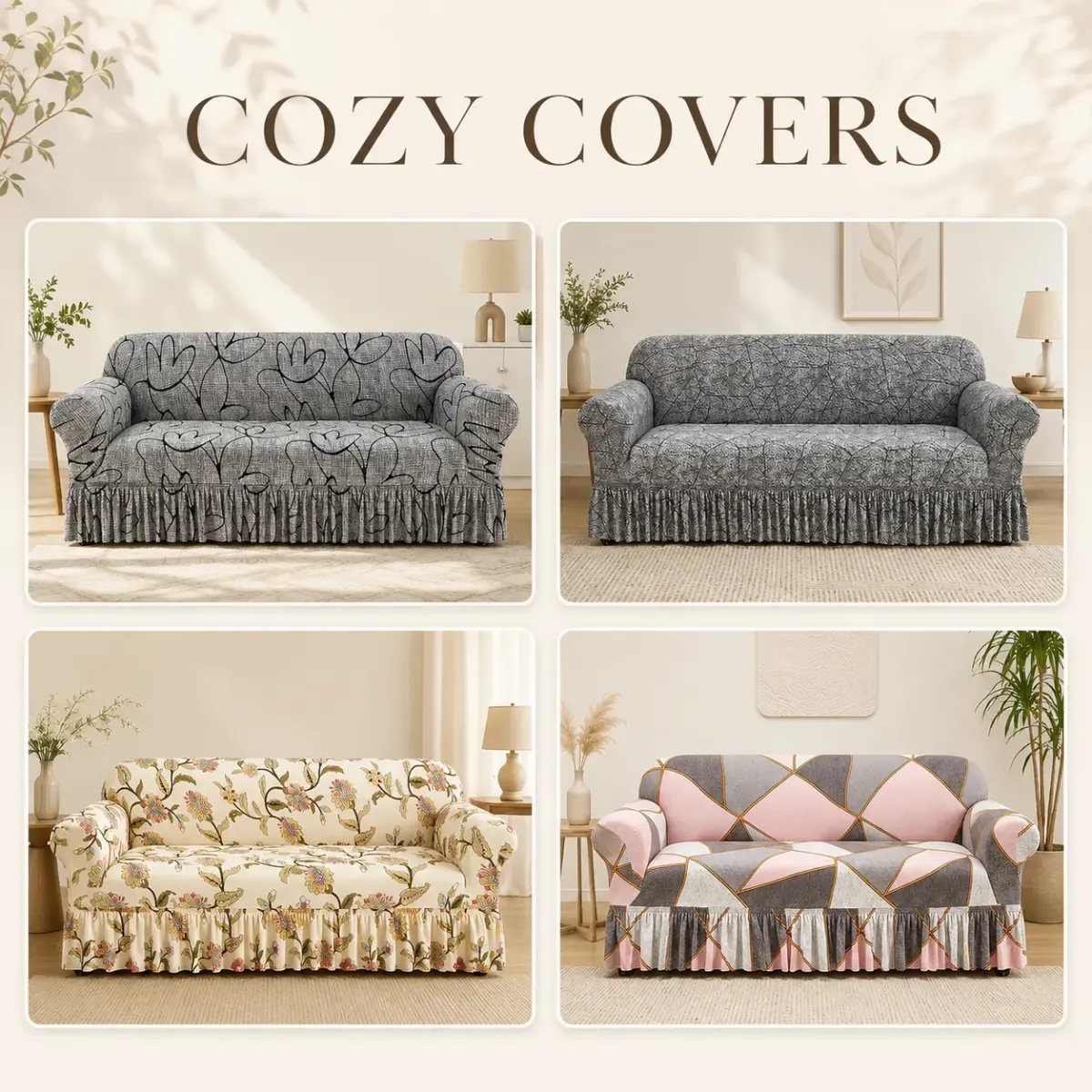 Cozy Covers - Navlake za Namještaj u raznim dezenima