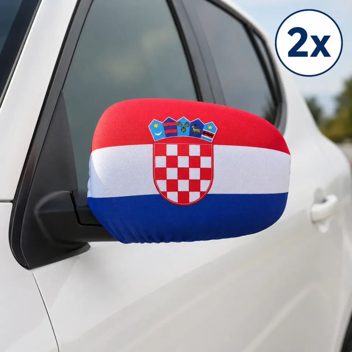 (2kom) Navijačka navlaka za retrovizor- Hrvatska