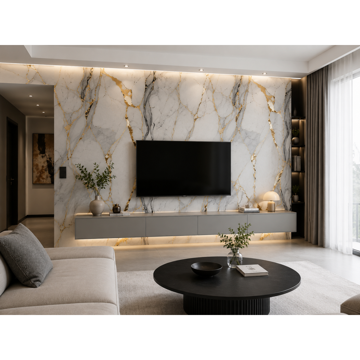 Lux Marble - Premium samoljepljiva tapeta za kuhinju i namještaj