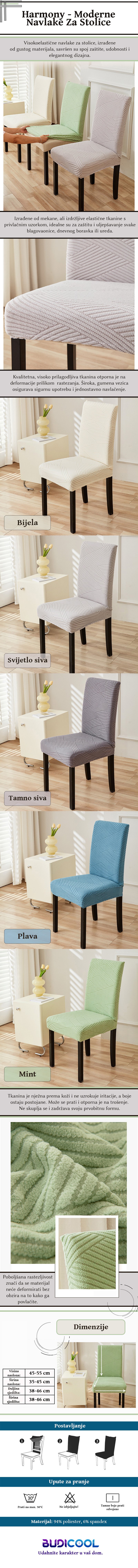 rastezljive navlake za stolice