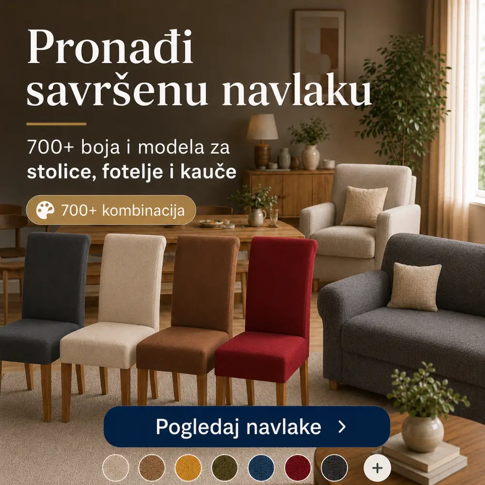 Pronađi savršene navlake za stolice, fotelje i kauče